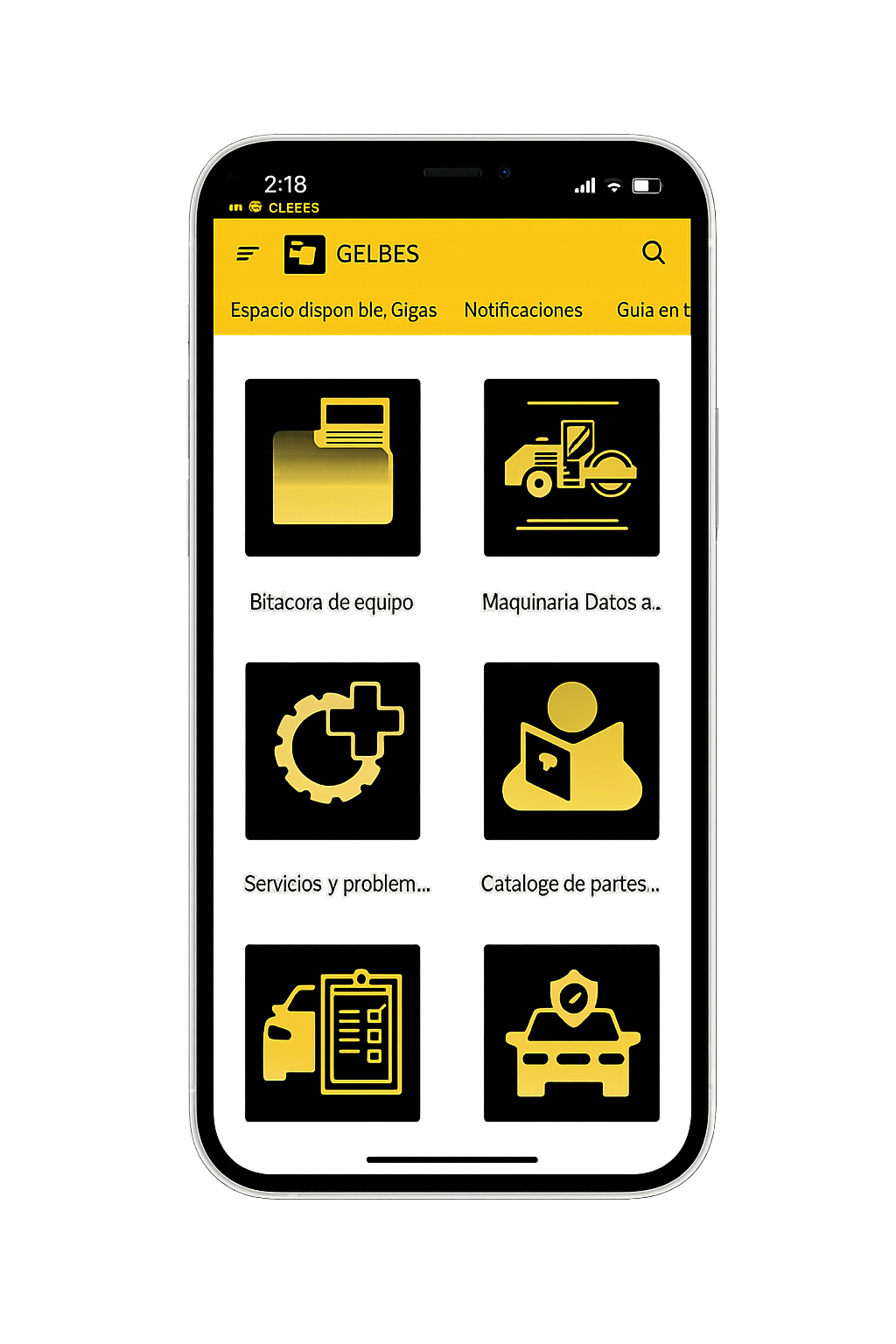 IA de GELBES en un celular